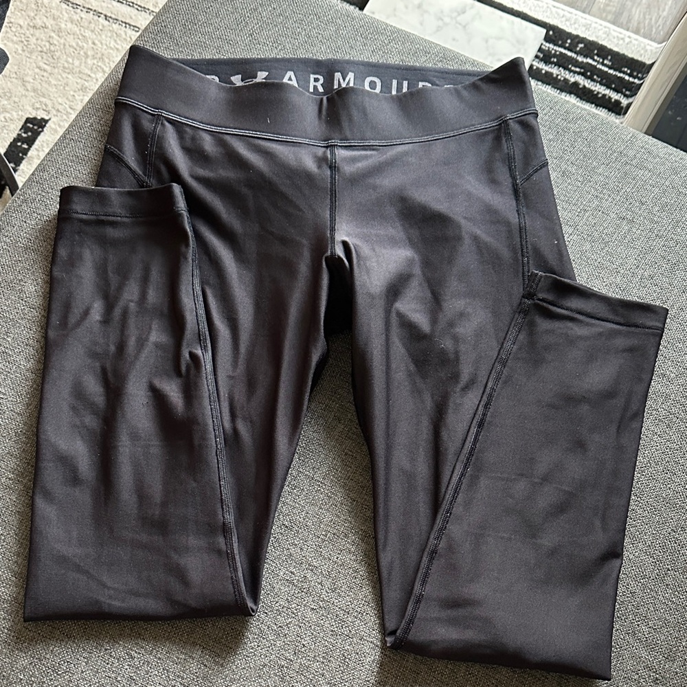 Under Armour Charcoal Performance Leggings - Picture 3 of 5